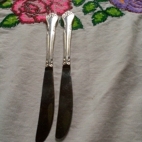 Replacement Reed And Barton Rose Queen Flatware Knife Stainless Flatware Set  2 - Picture 6 of 6
